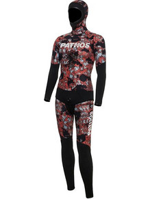 Pathos Coral Camo Ολόσωμη Στολή Κατάδυσης Ξυρισμένη με Επιστήθιο για Ψαροντούφεκο 3mm