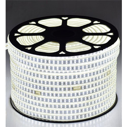 Ταινία LED ψυχρό λευκό χρώμα 6500K διπλής σειράς 120LED-SMD 5050 220V αδιάβροχη 1-100m