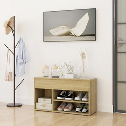vidaXL Παπουτσοθήκη Ξύλινη Sonoma Μ80xΠ30xΥ45cm 808750