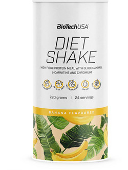 Biotech USA Diet Shake Banana Πρωτεΐνη Ορού Γάλακτος Γράμμωσης 720gr