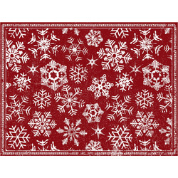 Contento Matteo Placemat Σουπλά Βινυλίου 40x30 - Snowflakes-Red