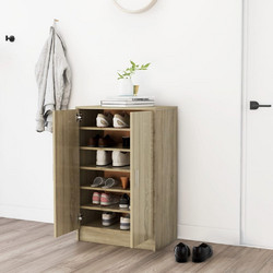 vidaXL Παπουτσοθήκη Ξύλινη Sonoma Μ60xΠ35xΥ92cm 808930