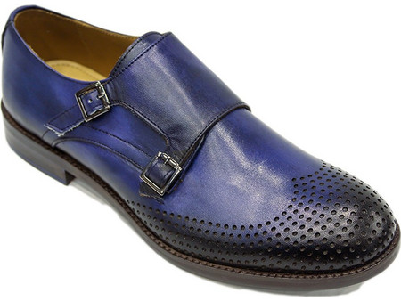 WOW FONDO PARIGI RIPORTO SHOES VITELLO RIPORTO SHOES LEATHER BLUE