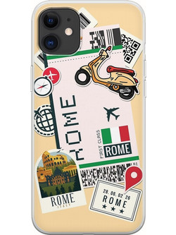 Θήκη Ticket To Rome iPhone 11 Flexible TPU (Διάφανη Σιλικόνη)