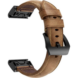Tech-Protect Λουράκι Δερμάτινο Light Brown (Fenix 5 / 6 / 6 Pro / 7)
