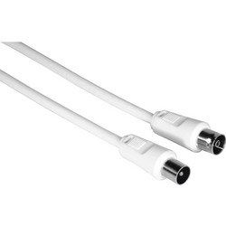 Hama Καλώδιο Κεραίας Coax Male to Coax Female 5m White 205030