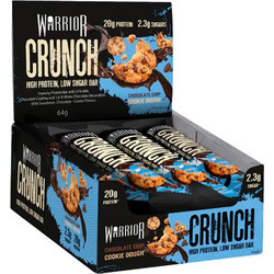 Warrior Supplements Crunch Bar Chocolate Chip Cookie Dough 64gr 12τμχ