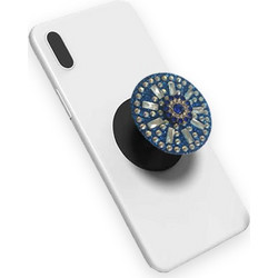 Βάση στήριξης Pop socket Diamond Flower - Μπλε