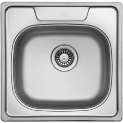 KL Sinks 1155200 Επικαθήμενος Νεροχύτης Inox 50x50cm