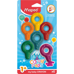 Maped Color'Peps Κηρομπογιές για Μωρά Σετ 6τμχ 863806
