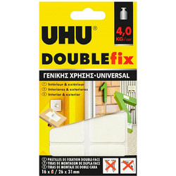 Uhu Double Fix Extreme 16 Strips 4kgr (7000832) Κίτρινο