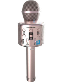 iDance Μικρόφωνο Karaoke Party Mic PM15 Ασύρματο Μικρόφωνο Καραόκε Ροζ