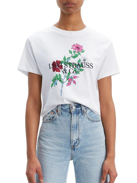 T-shirt Graphic Varsity Levi's(R) Λευκό