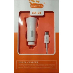 EZRA EA-24 Φορτιστής αυτοκινήτου αναπτήρα τσιγάρων ΛΕΥΚΟ