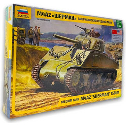 Zvezda M4 A2 Sherman 1:25
