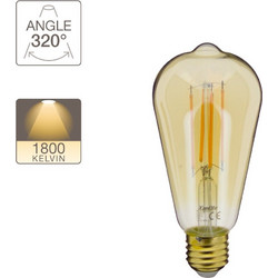 Xanlite Λάμπα ST64 Vintage 4W E27 320 350LM 1800K 416618