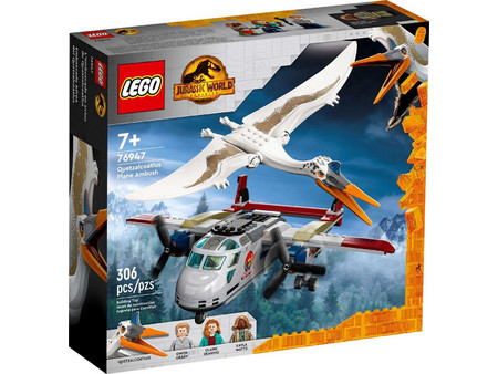 Lego Jurassic World Quetzalcoatlus Plane Ambush New για 7+ Ετών 76947