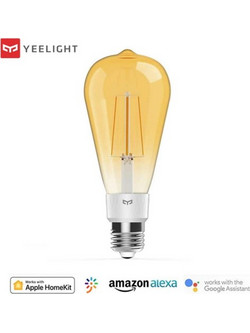 Yeelight Smart LED Filament Bulb Smart Λάμπα LED για Ντουί E27 και Σχήμα ST64 Θερμό Λευκό 500lm YLDP23YL
