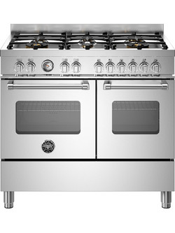 Bertazzoni MAS106L2EXT Κουζίνα Ηλεκτρική 6lt με Εστίες Αερίου 99.5cm