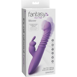 Pipedream Fantasy For Her Thrusting Δονητής Rabbit 24cm Μωβ