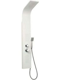 Στήλη Υδρομασάζ Bianco A7304W 140x20cm White Praxis Αλουμίνιο