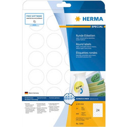 Herma 600 Αυτοκόλλητες Ετικέτες Α4 Στρογγυλές 40mmΚωδικός: 5066