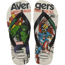 Havaianas Avengers Παιδικές Σαγιονάρες για Αγόρι Λευκές 4147012-1-0121