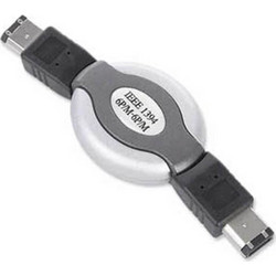 Συμπαγές Ανασυρόμενο Καλώδιο FireWire Gembird (CCB-FWPR-66-3) - 6pin male Ακροδέκτες - 1m CCB-FWPR-66-3