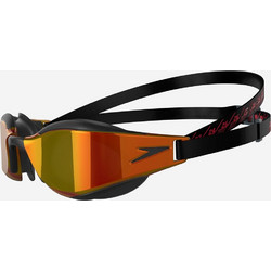 Speedo Fastskin Hyper Elite Mirror Γυαλάκια Κολύμβησης Ενηλίκων Αντιθαμβωτικά Μαύρα Πορτοκαλί