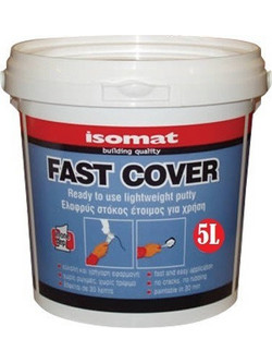 Isomat Fast-Cover Ακρυλικός, Ελαφρύς, Έτοιμος Προς Χρήση Στόκος Για Γρήγορα Γεμίσματα, 0,5 Lit