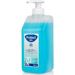 Protect Hand Cleansing Gel Pump 70% Αντισηπτικό Gel Χεριών με Αντλία 500ml