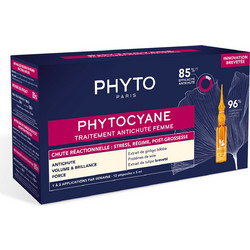 Phyto Phytocyane Reactional Hair Loss Αμπούλες κατά της Τριχόπτωσης 12x5ml