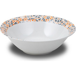 Σαλατιέρα πορσελάνινη Maiolica orange 23cm Nava (10-099-136)