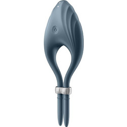 Satisfyer Duelist Ring Vibrator Ελαστικό Δαχτυλίδι Πέους Σιλικόνης με Δόνηση Γκρι