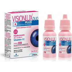 Novax Pharma Visionlux Plus Duo Eye Drops 2x10ml