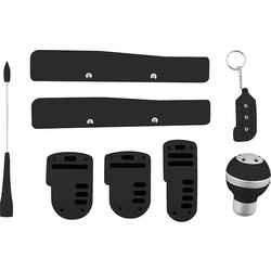 Autoline Πεντάλ-TUNNING KIT 5 τεμ - ΜΑΥΡΟ