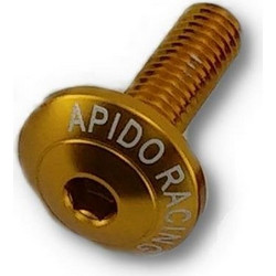 Βίδες Πλατυκέφαλες Αλουμινίου Apido Φ6 20mm Χρυσές