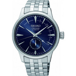 Seiko Presage Ανδρικό Ρολόι Αυτόματο με Ασημί Μεταλλικό Μπρασελέ SSA347J1