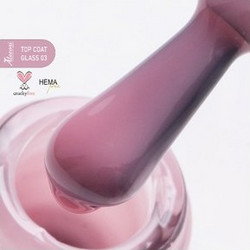 Alezori Non Wipe Glass 03 Top Coat Ημιμόνιμο Βερνίκι Νυχιών