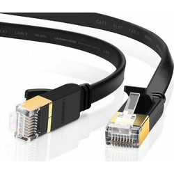 Ugreen Flat U/FTP Cat.7 Καλώδιο Δικτύου Ethernet 15m Black 11266