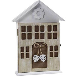 Ξύλινη Κλειδοθήκη Τοίχου 19 x 5 x 26 cm Shabby Chic Bakaji 02815158