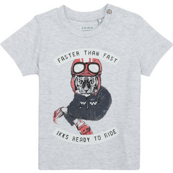 Ikks Παιδικό T-Shirt Κοντομάνικο Γκρι XW10081-21