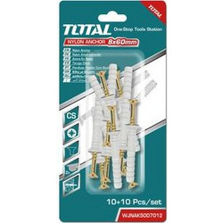 TOTAL WJNAK5007012 Σετ Βίδες με Βύσματα 5 Χ 70mm