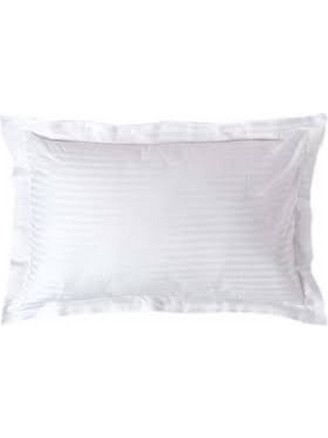 Μαξιλαροθήκη Oxford λευκή με ρίγα διαστάσεων 50x70cm 160TC με σύνθεση 50% βαμβάκι-50% πολυέστερ Ελληνικής κατασκευής