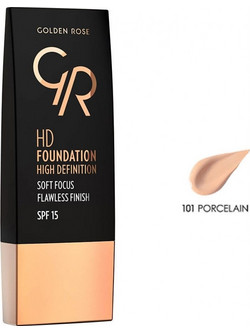 Golden Rose HD Hight Definition 101 Taupe Liquid Foundation SPF15 30ml