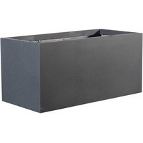 Γλάστρα Πήλινη Ορθογώνια Solid Μαύρη S 50x50x20 εκ. A-2170-8 Supergreens-A-2170-8-Μαύρο A-2170-8