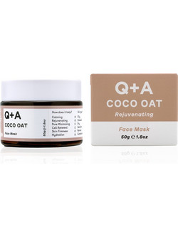 Q+A Coco Oat! Κρεμώδης Μάσκα Προσώπου για Καθαρισμό & Καταπράυνση 50gr