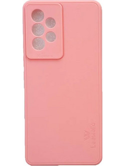 Samsung Galaxy A53 5G LeeWello Silky and Soft Touch Finish Silicone Back Cover Case Pink (oem)