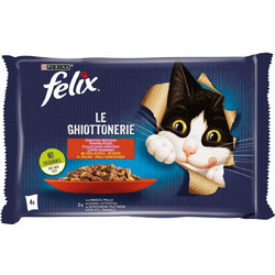 Purina Felix Le Ghiottonerie Beef & Chicken in Jelly 4x85gr