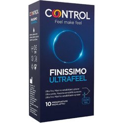 Control Feel Make Feel Finissimo Ultra Feel Προφυλακτικά με Ραβδώσεις & Λιπαντικό 10τμχ